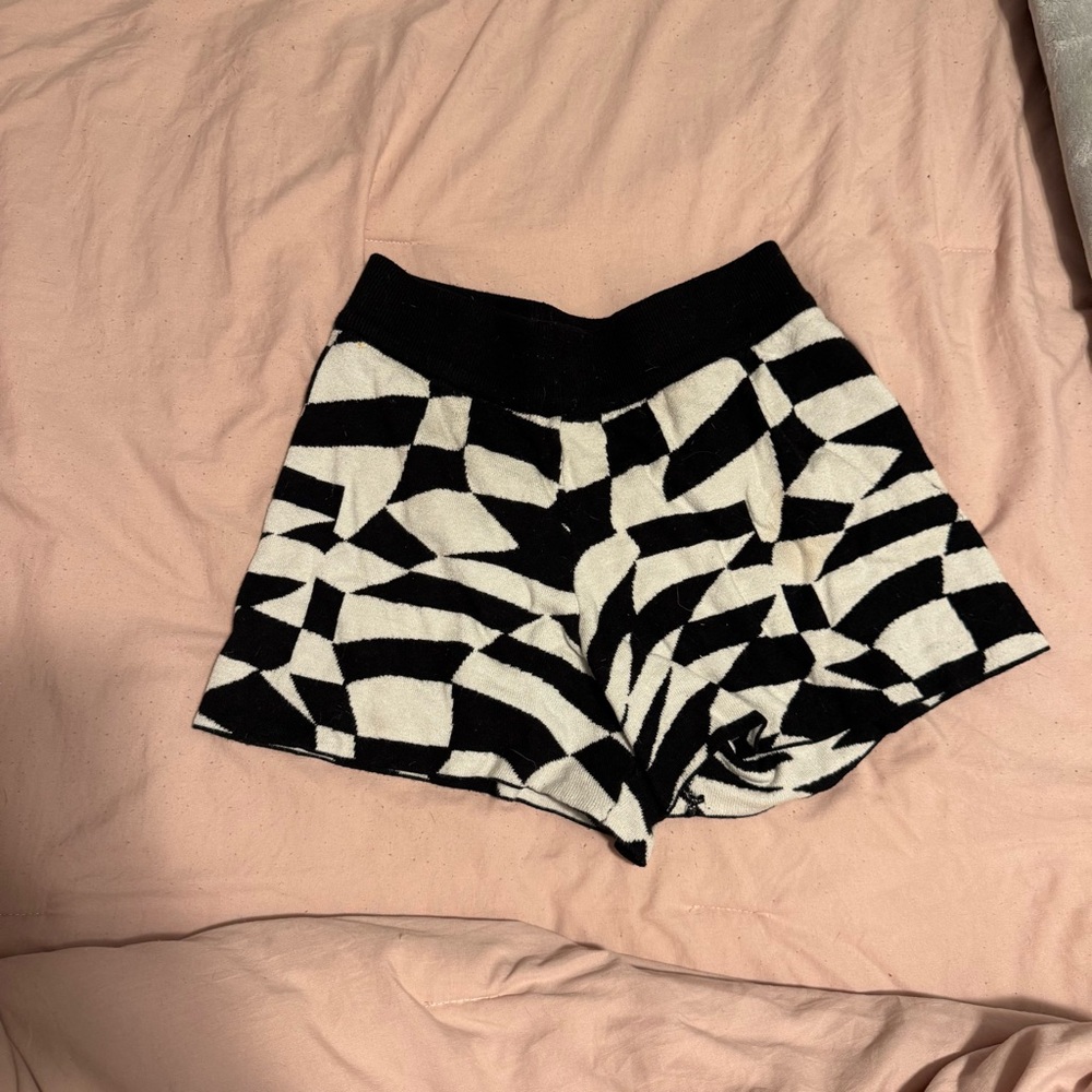 Stylish Black and White Women's Shorts